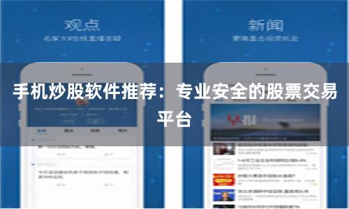 手机炒股软件推荐：专业安全的股票交易平台